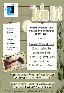 RUSD Parent Training